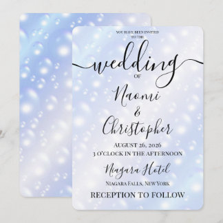 Convite Personalizar: Casamento Conto de Fadas com Brilho