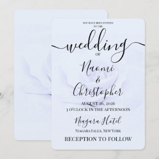 Convite PERSONALIZAR: Casamento Rosa Suave