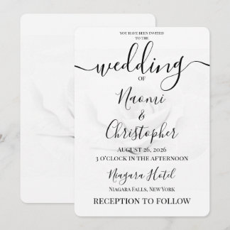 Convite PERSONALIZAR: Casamento Rosa Suave