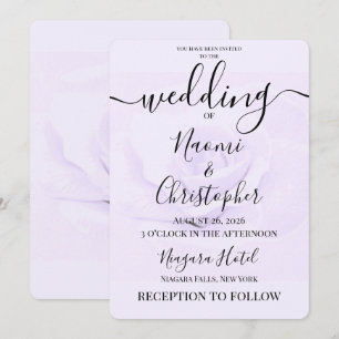 Convite PERSONALIZAR: Casamento Rosa Suave