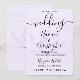 Convite PERSONALIZAR: Casamento Rosa Suave