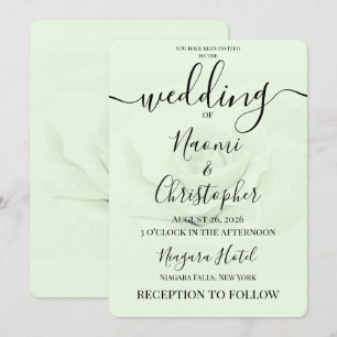 Convite PERSONALIZAR: Casamento Rosa Suave