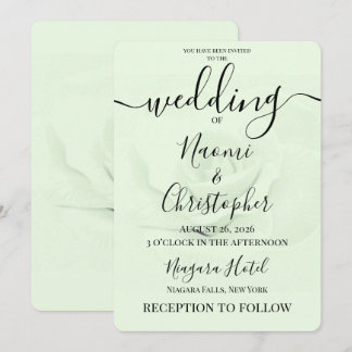 Convite PERSONALIZAR: Casamento Rosa Suave