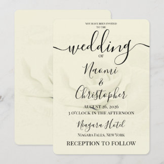 Convite PERSONALIZAR: Casamento Rosa Suave