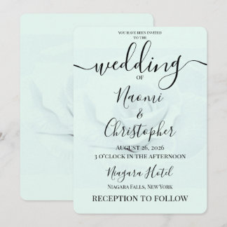 Convite PERSONALIZAR: Casamento Rosa Suave