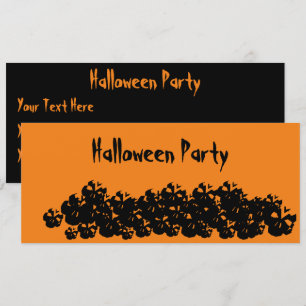 Convite Personalizar crânios do Partido Halloween empilha