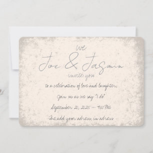 Convite Personalizar em um casamento com filtro de vintage