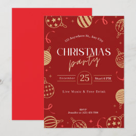 Convite personalizar festa de Natal