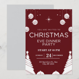 Convite personalizar festa de Natal