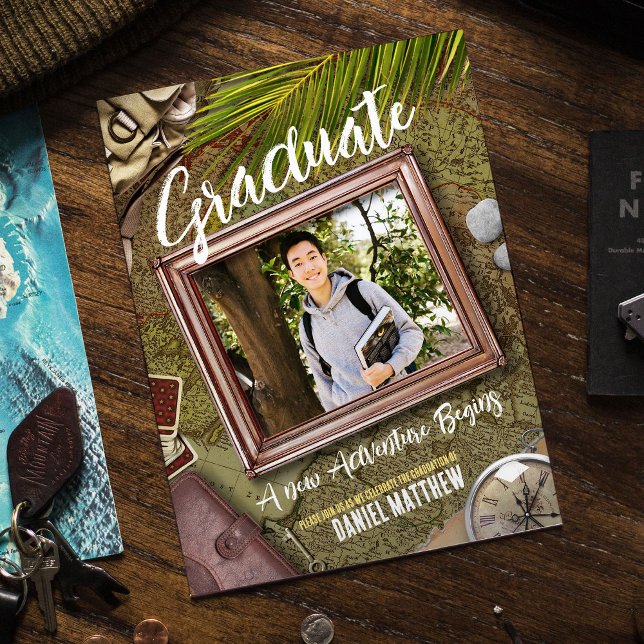 Convite Personalizar Graduação de Tema de Adventurador Ver (Criador carregado)