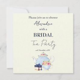 Convite Personalizar o Chá de panela Tea Party