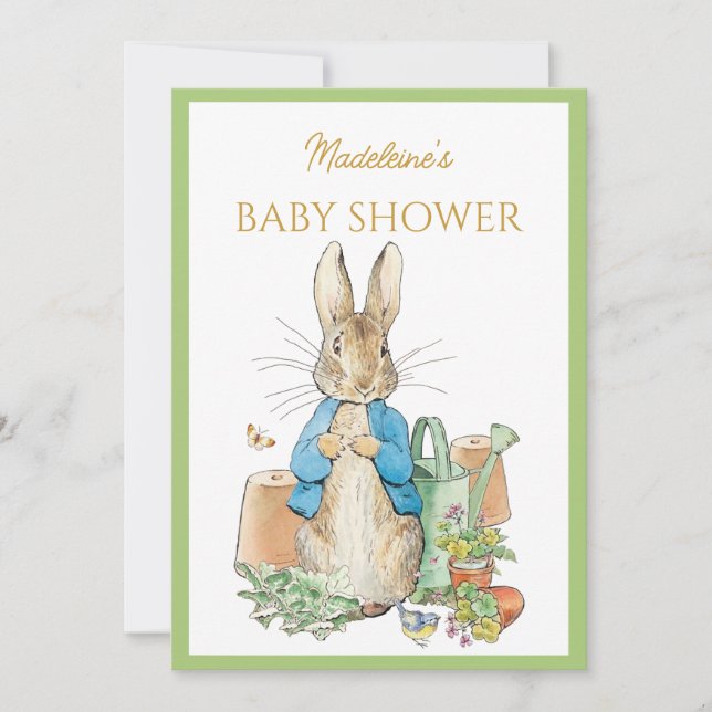 Convite Personalizar Peter o coelho (Frente)