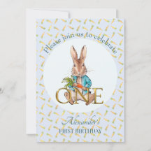 Personalizar Peter o coelho Primeiro Aniversário