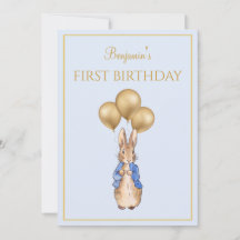 Personalizar Peter o Coelho Primeiro Aniversário