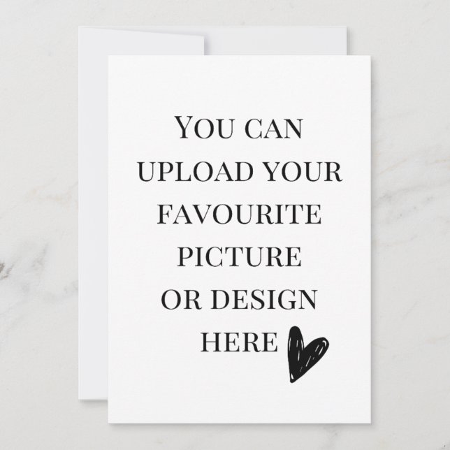 Convite Personalizar placa de gabinete de 5" x 7" (Frente)