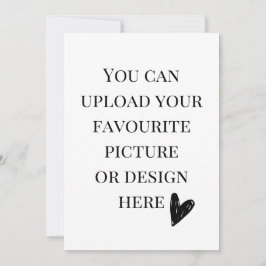 Convite Personalizar placa de gabinete de 5" x 7"