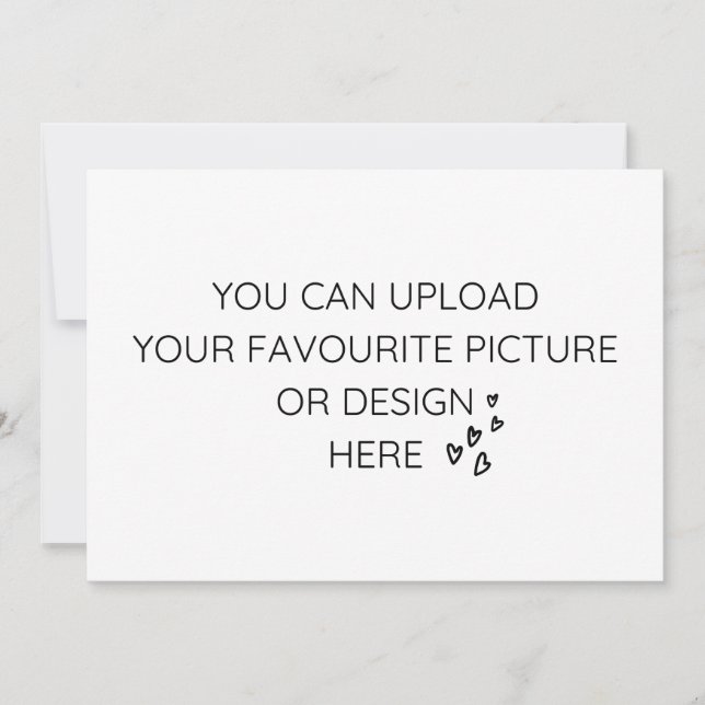 Convite Personalizar placa de gabinete de 5" x 7" (Frente)