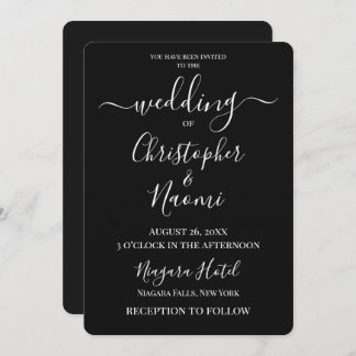 Convite Personalizar - Preto