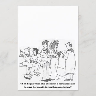 Convite personalizável de casamento de desenhos an