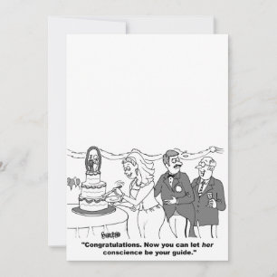 Convite personalizável de casamento de desenhos an