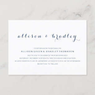 Convite Personalizável De Casamento De Script De 