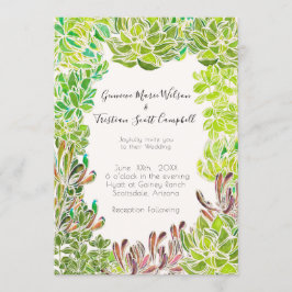 Convite Personalizável De Casamento Do Deserto