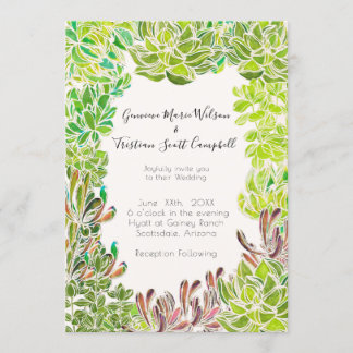 Convite Personalizável De Casamento Do Deserto