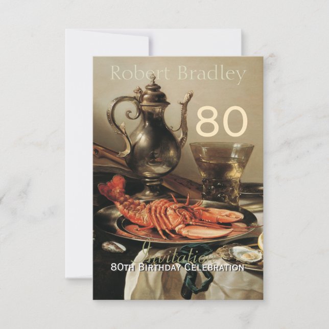 Convite Personalizável de Celebração de Aniversári (Frente)