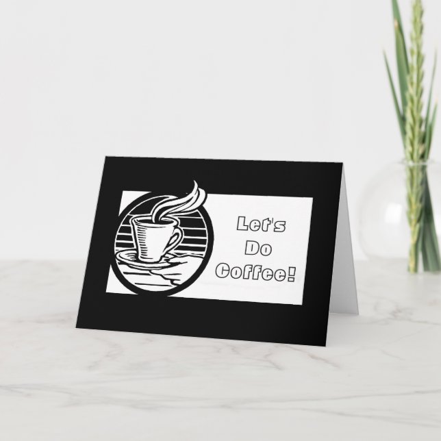 Convite Personalizável Do Café Do vamos (Frente)