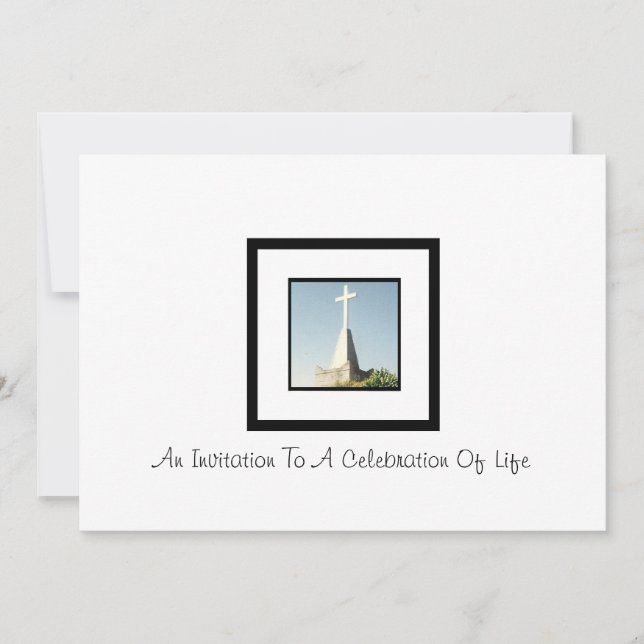 Convite Personalizável Para A Celebração Da Vida (Frente)