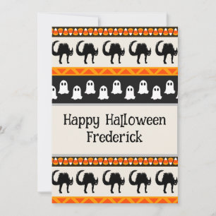Convite personalizável para a festa de Halloween.