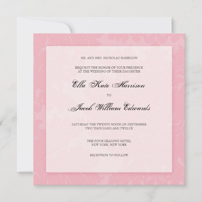 Convite personalizável para casamento: (Frente)