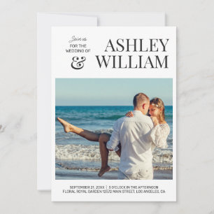 Convite personalizável para casamento de fotos