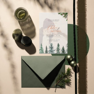 Convite personalizável para casamento de fotos