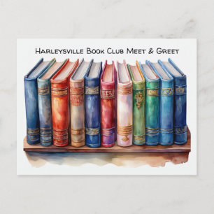 Convite Personalizável para Clube do Livro Aberto