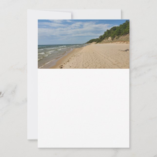 Convite Personalizável para o Lago Michigan (Frente)