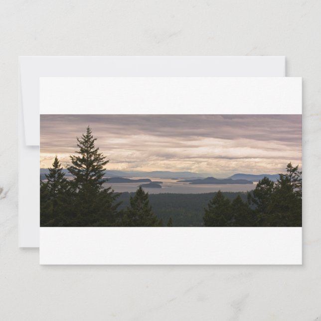 Convite Personalizável: San Juan Islands Pano (Frente)