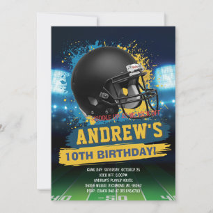 Convite Personalize a Festa de Observação de FUTEBOL Ameri
