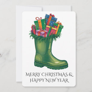 Convite Personalize as Botas Novas do Papai Noel