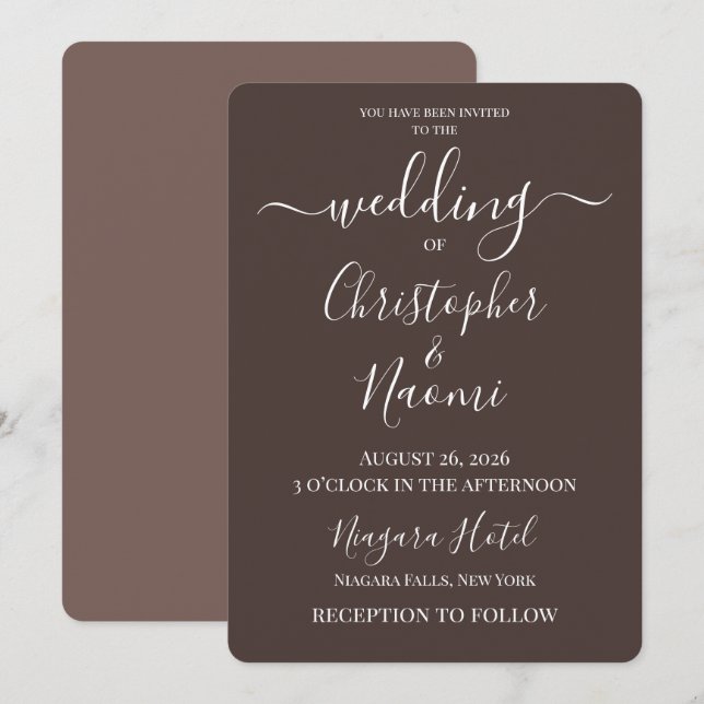 Convite PERSONALIZE - Crie Seu Próprio Casamento Personali (Frente/Verso)