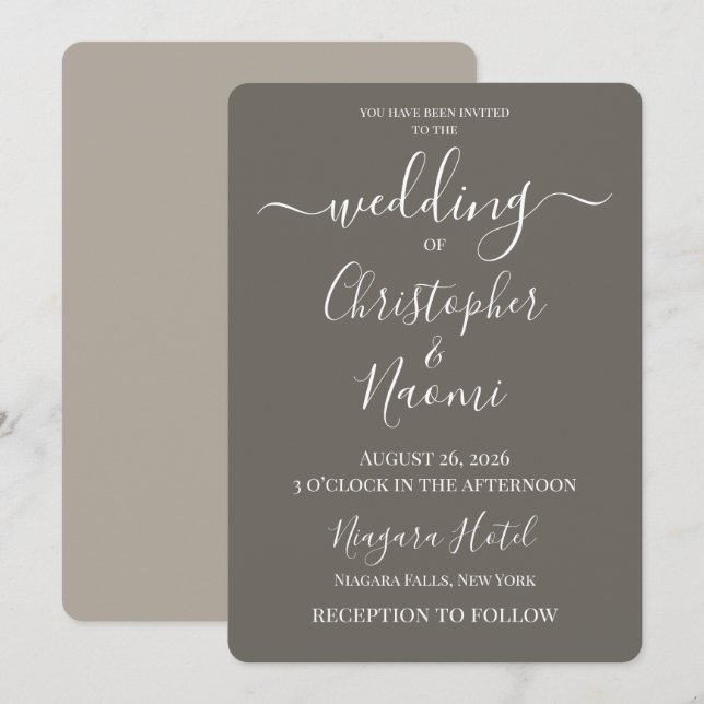 Convite PERSONALIZE - Crie Seu Próprio Casamento Personali (Frente/Verso)