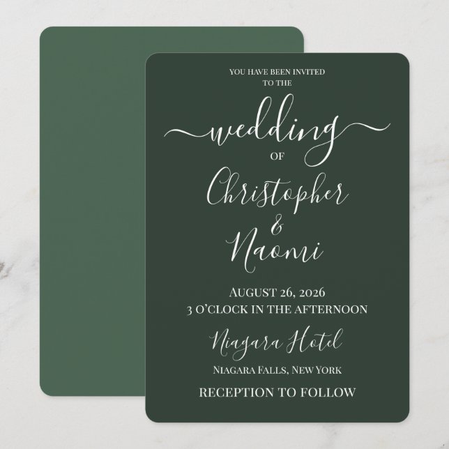 Convite PERSONALIZE - Crie Seu Próprio Casamento Personali (Frente/Verso)