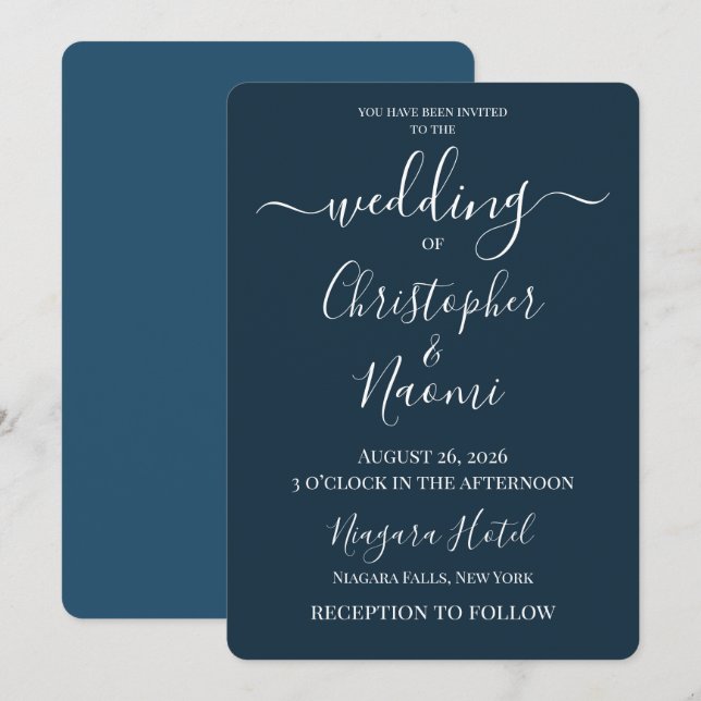 Convite PERSONALIZE - Crie Seu Próprio Casamento Personali (Frente/Verso)