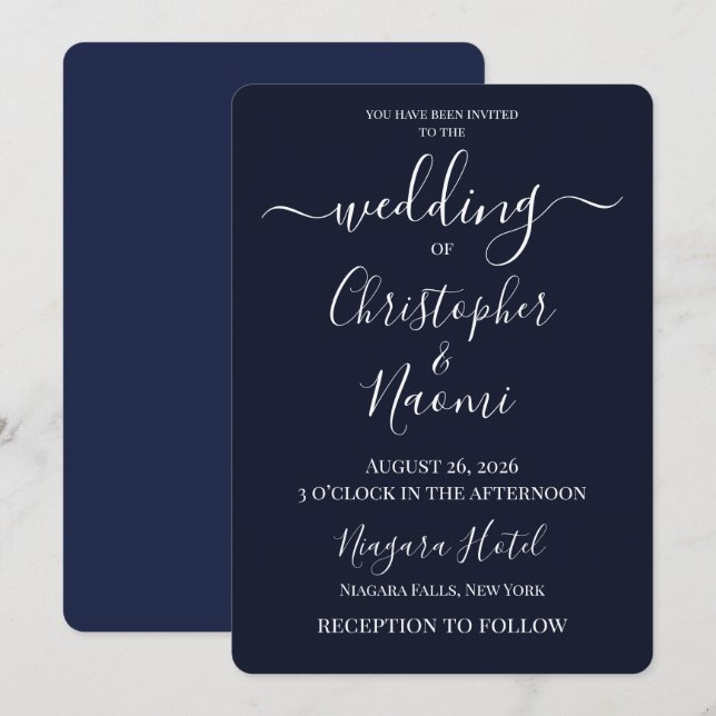 Convite PERSONALIZE - Crie Seu Próprio Casamento Personali (Frente/Verso)