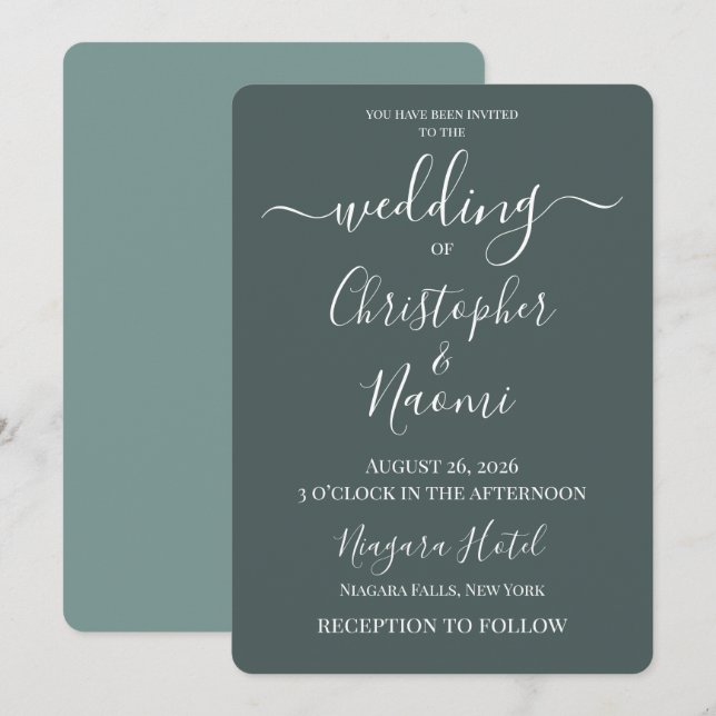 Convite PERSONALIZE - Crie Seu Próprio Casamento Personali (Frente/Verso)