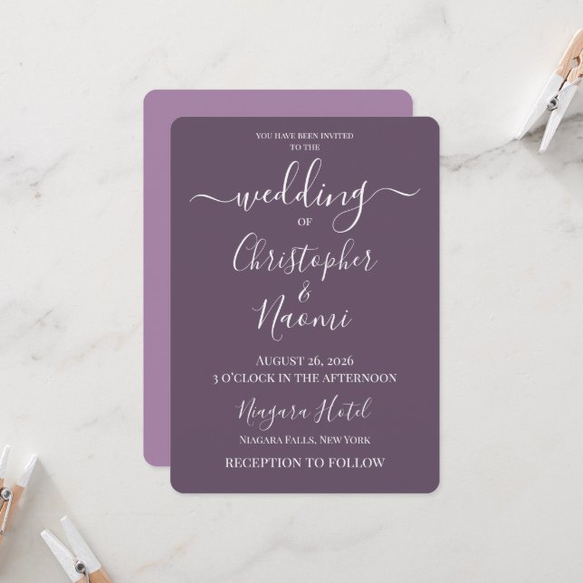 Convite PERSONALIZE - Crie Seu Próprio Casamento Personali (Frente/Verso In Situ)