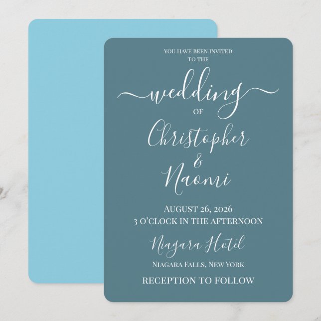 Convite PERSONALIZE - Crie Seu Próprio Casamento Personali (Frente/Verso)