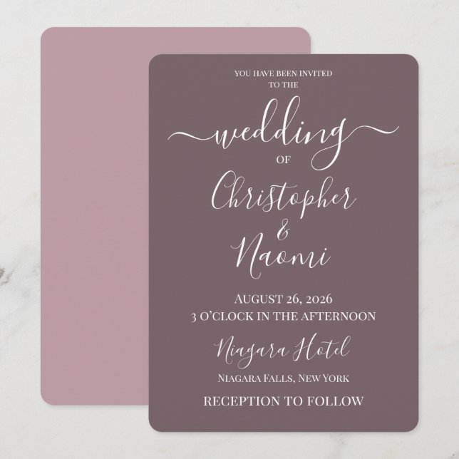 Convite PERSONALIZE - Crie Seu Próprio Casamento Personali (Frente/Verso)