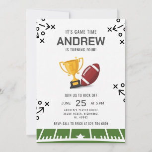 Convite Personalize Esporte Aniversário Futebol