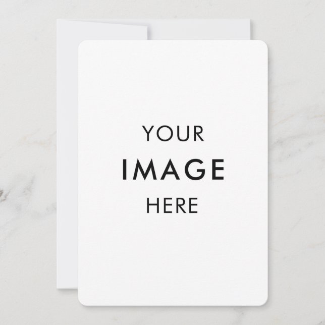 Convite  Personalize Invitation, Size: 5" x 7" Paper White (Frente)